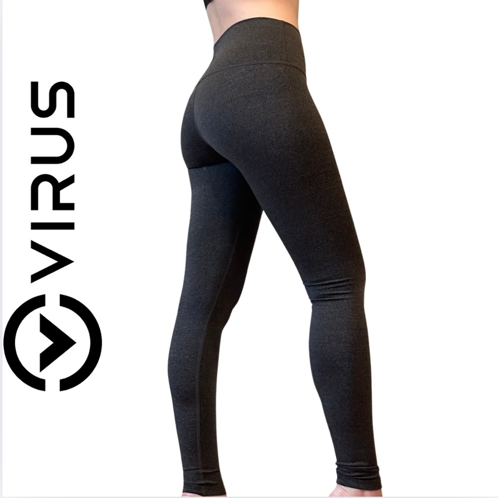 Virus INTL TC02 High-Waisted Leggings Heathered Black/Dark Grey